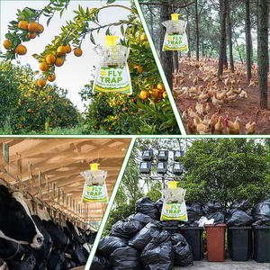 Fly Trap açık asılı tek kullanımlık sinek meyve tuzak büyük çanta sinek yakalayıcı - Product Image 6
