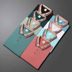 เสื้อโปโลผ้าฝ้ายสำหรับผู้ชายเสื้อโปโลแขนสั้นพิมพ์โลโก้ - Product Image 2