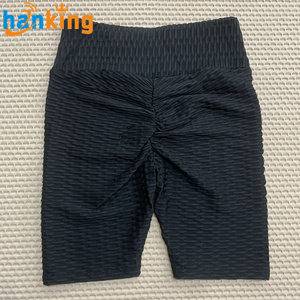 Ehanking-Para Mujer, Mallas Elásticas con Cintura Arrugada, Leggings Elásticos de Cadera, Pantalones Deportivos para Correr, Pantalones Cortos de Motociclista - Product Image 5