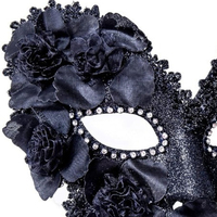 2024 Offre Spéciale femmes brillant strass vénitien fête bal boule métal mascarade masque