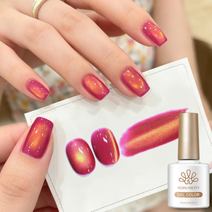 BORN PRETTY - Esmaltes de uñas magnéticos con efecto ojo de gato, colores novedosos, alta calidad, rojo rosa, sin HEMA ni TPO - Product Image 4