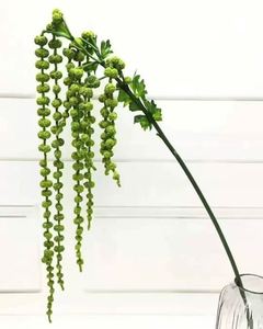 <span class=keywords><strong>LE</strong></span>-551 Venta al por mayor a granel, 165 cm, Guirnalda artificial colgante de espuma con forma de corazón y tallo floral de amaranto, con bayas de espuma - Product Image 1
