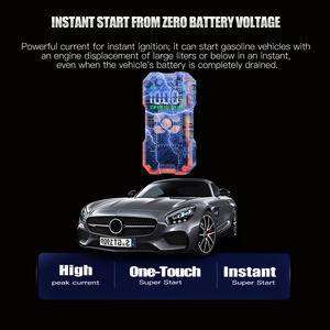 ट्रक वाहन कूद स्टार्टर एयर पंप पावर बैंक जम्पर केबल 45w आपातकालीन प्रकाश कार्य 600 क्रैंकिंग एम्प्स (1200a पीक) - Product Image 2