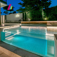 Verre acrylique transparent en perspex de haute qualité pour piscine extérieure, épaisseur de 20 mm à 800 mm