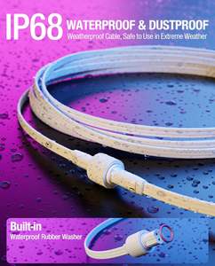 Cable de extensión de 16 pies para luces exteriores permanentes <span class=keywords><strong>Govee</strong></span>, cable impermeable IP68, compatible con H705D H705E H706A H706B GONGPAI - Product Image 4