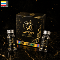 1 ou 2 flacons de 3 ml, boîte en papier avec impression holographique, emballage personnalisé pour flacon de Pepti avec insert en blister