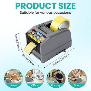 Máquina Cortadora de Cinta Adhesiva de Embalaje y Cinta Aislante con Dispensador de Doble Cara - Product Image 5