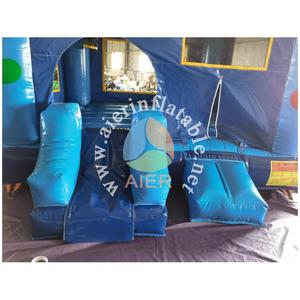Structure gonflable bleue et jaune avec toboggan, de qualité commerciale, pour enfants, idéale pour <span class=keywords><strong>les</strong></span> festivals en plein air et <span class=keywords><strong>les</strong></span> événements de jardin - Product Image 5