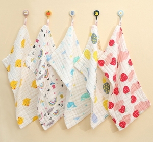 100% Cotton Baby <b>Bath</b> <b>Towel</b> Boys and Girls Square Swaddle for Newborns Woven Gauze Washcloth for Home Bathroom Use - Product Image 1