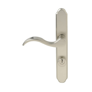 Beliebte Satin Nickel langlebige Türgriff verriegelung vorne hinten Hebel Zylinder Home Security Riegel mit Schlüsseln Doppeltür - Product Image 2