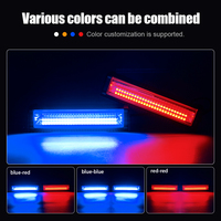 Nouveaux accessoires automobiles, barre lumineuse de signalisation à DEL COB 12-24V pour véhicules d'urgence - Durable et étanche à la poussière