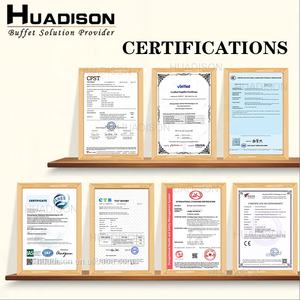 Huadison équipement de restauration <span class=keywords><strong>Buffet</strong></span> outils de gâteau de mariage plateau d'affichage en céramique support de gâteau en céramique de mariage présentoir à 3 niveaux - Product Image 6