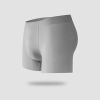 Vente en gros de caleçons caleçons caleçons grande taille sans couture en soie glacée avec logo personnalisé sensation de refroidissement sous-vêtements pour hommes