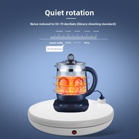 Nuevo Modelo de Plataforma Giratoria Eléctrica con Control Remoto y Enchufe, Base Giratoria para Exhibición de Árboles de Navidad, Base Giratoria de 360° para Fotografía