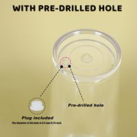 Gobelet pour enfants en acrylique à double paroi de 24 oz, pré-personnalisé effet globe à neige, en plastique PP, avec bouchon en caoutchouc et paille, design original à effet de défilement d'eau