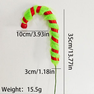 Adorno de Peluche Premium del <span class=keywords><strong>Grinch</strong></span> Navideño, Muñeco de Elfo Monstruo Verde para la Punta del Árbol de Navidad y Decoración del Hogar de Whoville - Product Image 5