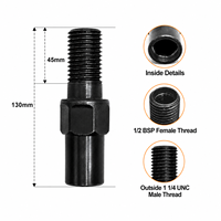 Adaptateur de perceuse diamantée Tengrui à dégagement rapide, raccord en acier allié mâle 1-1/4"-7 UNC vers femelle 1/2" BSP, directement de l'usine