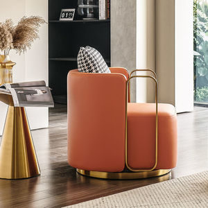 Vente flash, <span class=keywords><strong>fauteuil</strong></span> simple en <span class=keywords><strong>velours</strong></span> avec cadre en métal doré <span class=keywords><strong>de</strong></span> luxe, style moderne, <span class=keywords><strong>fauteuil</strong></span> pivotant pour hôtel et salon - Product Image 6