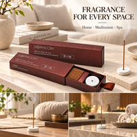 Bâtons d'encens naturels en bois d'agar et bois de santal 21 cm, faits à la main, biologiques, pour aromathérapie, yoga, parfum d'intérieur, vente en gros, marque privée, OEM