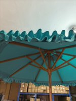 Parasol de luxe romantique à volants LS, protection solaire UPF80 pour cafés, restaurants, piscines, 9 pieds