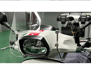 Parabrezza moto di alta qualità deflettori vento vetro anteriore trasparente per <span class=keywords><strong>VESPA</strong></span> GTS300 - Product Image 4