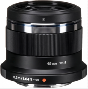 Objectif OM SYSTEM M.Zuiko Digital 45mm F1.8 Noir pour appareil photo Micro Four Thirds non plein format, design compact, magnifique bokeh, lumineux - Product Image 3