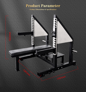 Station de musculation professionnelle en acier à charge par disques pour presse à plat, pour la musculation de la poitrine en salle de sport - Product Image 4
