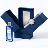 Boîte cadeau de luxe personnalisée à double ouverture rigide pour parfum, en papier écologique, avec logo, pour emballage de flacon de parfum