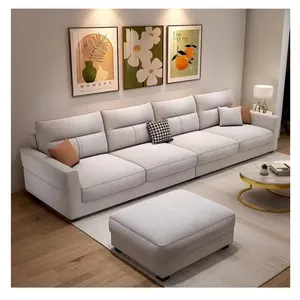 Sofa modular mewah, perlengkapan furnitur ruang tamu, set sofa penampang berbentuk L