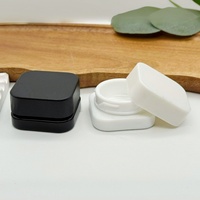 Mini pots en verre vides de 7g pour échantillons de crème cosmétique, emballage rectangulaire pour soins de la peau