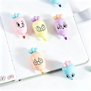 Mini Marcador en Forma de Rábano, Resalta Puntos Clave, Doodle con Logotipo Personalizado, Regalo de Papelería para Estudiantes y Oficina - Product Image 6