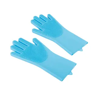 Pet bath accessories Scrub Silicon gloves Scratch and bite resistant pet easy washing bath product