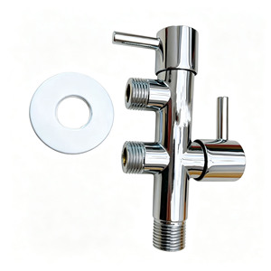 Vanne d'angle moderne en acier inoxydable pour robinet, contrôle de l'eau, accessoires de salle de bain de haute qualité, économie d'eau, vente en gros - Product Image 4