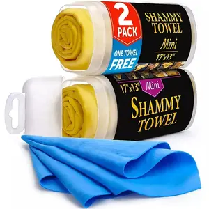 Topwill-paño de gamuza personalizado y de secado, toalla de gamuza Premium para lavado de coche, PVA, Ultra absorbente, 44x33CM