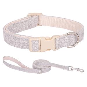Beirui verstellbare Leinen Baumwolle benutzer definierte hochwertige bequeme gepolsterte Manufaktur Haustier Zubehör Hunde halsband Leine <span class=keywords><strong>Walking</strong></span> Set - Product Image 2