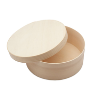 Boîte à gâteau ronde en bois avec logo personnalisé, best-seller en gros, 3/4/5/6//7/8 pouces, boîte cadeau portable pour cheesecake, pour ranger les desserts