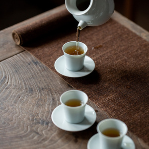 Chinese Antique Glaze Tea Cup Small Ceramic Tasting Cup For Pu'er Kung Fu Tea Set Heat Resistant Single Cup Household Use - Product Image 3
