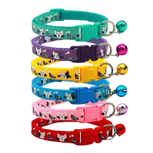 Modern Single Footprint Paw Print Bell <b>Collar</b> for Cats Dogs New Product Ideas Reflective Polyester with Personalized Features - Product Image 4