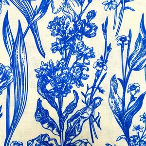 Tela de lino orgánico pintada a mano de algodón con estampado digital, ropa tejida de moda para niñas, vestidos, camisas, bolsos, Textiles para el hogar