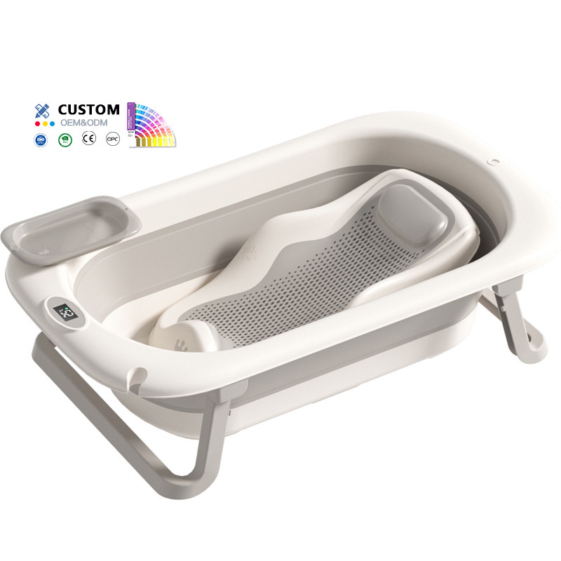 Foldable Baby Bathtub Set With Temperature