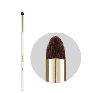 High Quality Single Makeup <b>Brush</b> White Handle Black Synthetic Hair Cosmetic Makeup <b>Brush</b> Makeup Tools for Face Eye Beauty Makeup - Product Image 1