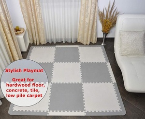 Tapis de jeu en mousse Extra Large, gris/blanc, pour bébé, Puzzle de sol - Product Image 3