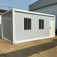 Maison conteneur mobile de 20 pieds de haute qualité, légère, durable, en panneaux sandwich d'acier, étanche, écologique et solaire