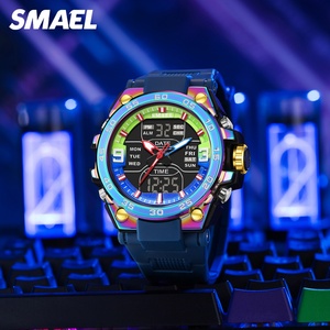 Reloj Deportivo SMAEL 8138 para Hombre, Nuevo Diseño Analógico y Digital con Doble Pantalla, Resistente al Agua, Estilo Urbano con Alarma Luminosa - Product Image 1