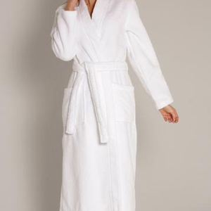 Peignoir de bain de luxe pour hôtel 5 étoiles, 100% coton, blanc, en vente - Product Image 3