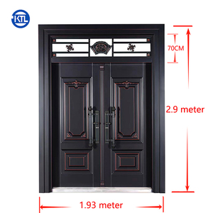 Mejor venta directa <span class=keywords><strong>de</strong></span> fábrica al por mayor-Puerta exterior <span class=keywords><strong>de</strong></span> acero <span class=keywords><strong>Precio</strong></span> Puerta <span class=keywords><strong>de</strong></span> acero estampada Hoja <span class=keywords><strong>de</strong></span> vidrio y puertas <span class=keywords><strong>de</strong></span> acero - Product Image 2