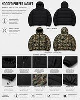 Vestes matelassées streetwear personnalisées, imperméables, coupe-vent, doudounes gonflées, manteaux réversibles, sublimation camouflage, veste puffer