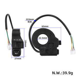 Interruptor de manillar 2 en 1 original para scooter eléctrico Kukirin G2 G3 G4 con bocina, luz direccional y señal de giro, interruptor Kukirin - Product Image 2