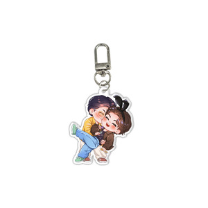 Portachiavi in Acrilico di BT <span class=keywords><strong>Jungkook</strong></span> e V, Portachiavi in Acrilico Stile Cartoon - Product Image 2