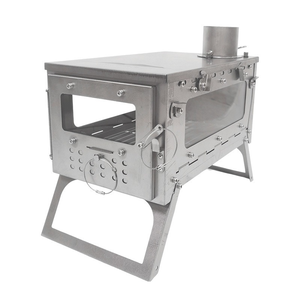 Stufa a Legna Pieghevole Portatile WT-Star in Acciaio Inox per Campeggio e Escursionismo - Product Image 1